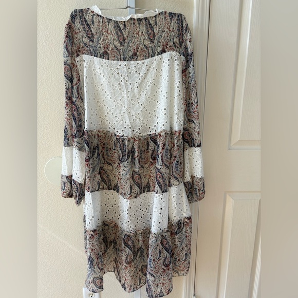 POL Wandering in the Woods Paisley Tunic Dress - Size L - Picture 7 of 9